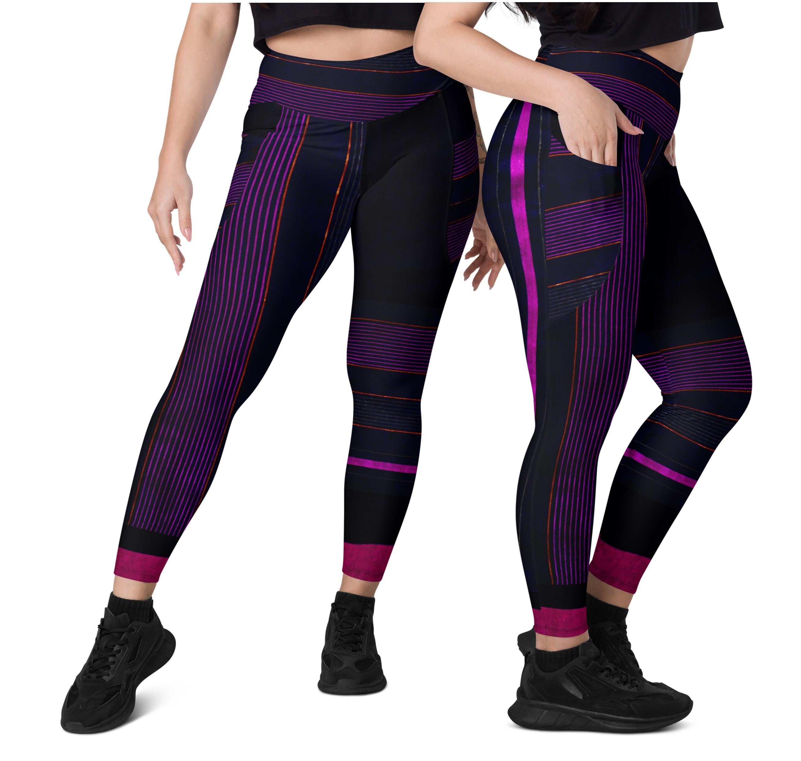 leggings-with-pockets-cross-waist-black-purple-pink-peppermint-wickedyo2